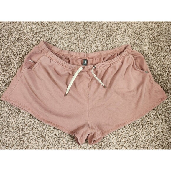 VUORI Sunnyside Pink Shorts Women’s Size XXL Organic Cotton - Picture 1 of 7